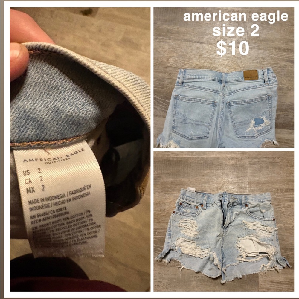 American Eagle Outfitters Light Blue Jean Shorts